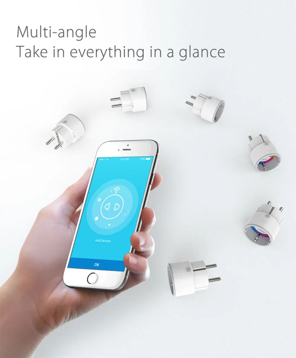 Smart Wifi Power Plug EU 16A 3680W With Power Monitor Timing Smart Home Wireless Socket Outlet Works With Alexa Echo Google Home