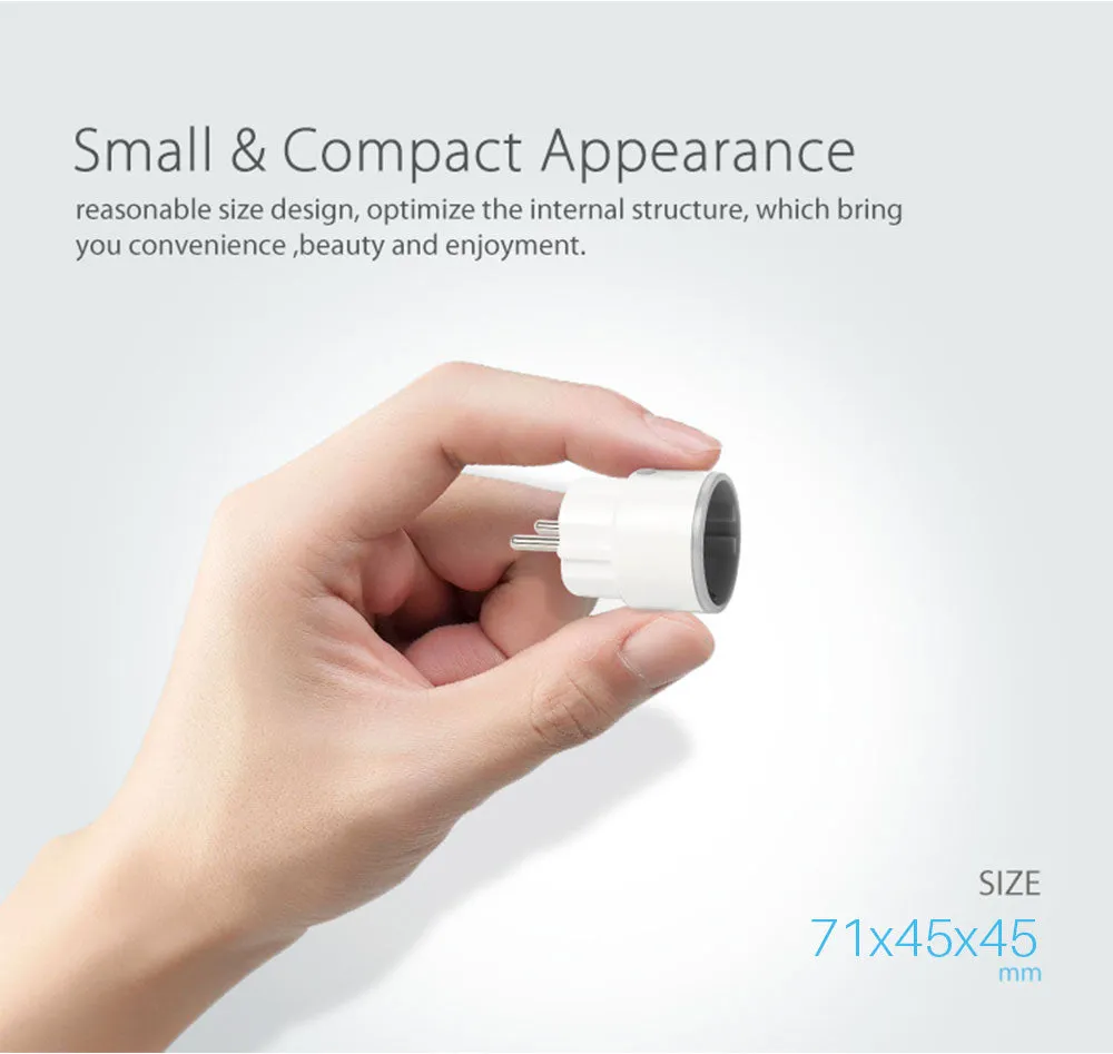 Smart Wifi Power Plug EU 16A 3680W With Power Monitor Timing Smart Home Wireless Socket Outlet Works With Alexa Echo Google Home