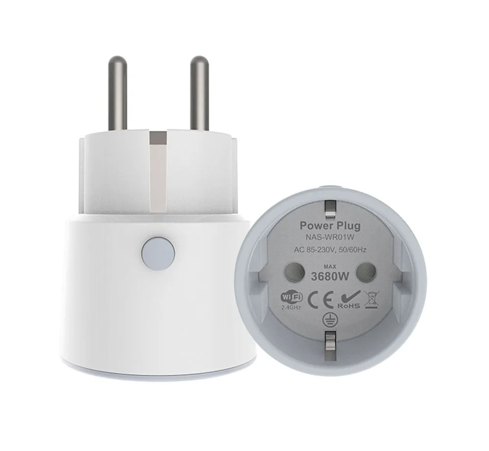 Smart Wifi Power Plug EU 16A 3680W With Power Monitor Timing Smart Home Wireless Socket Outlet Works With Alexa Echo Google Home