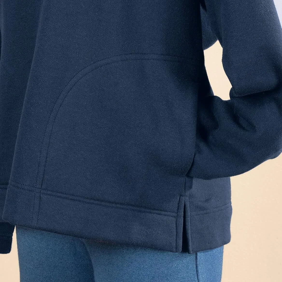 Snap Front Sweatshirt Cardigan by Sawyer CreekTM
