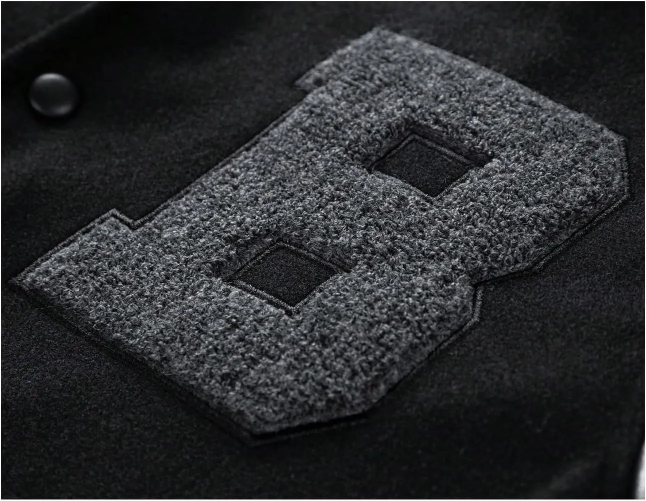 SOLY HUX Men's Varsity Jacket Letter Graphic PU Leather Long Sleeve Baseball Jacket Coats