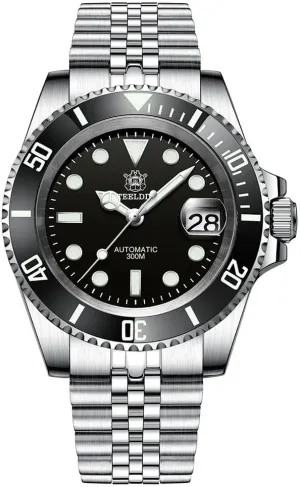 Steeldive Men's Automatic Watch SD1953 Stainless Steel NH35 Movement 300m Diving Watches
