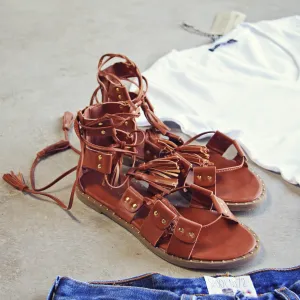 Tangled Wrap Sandals