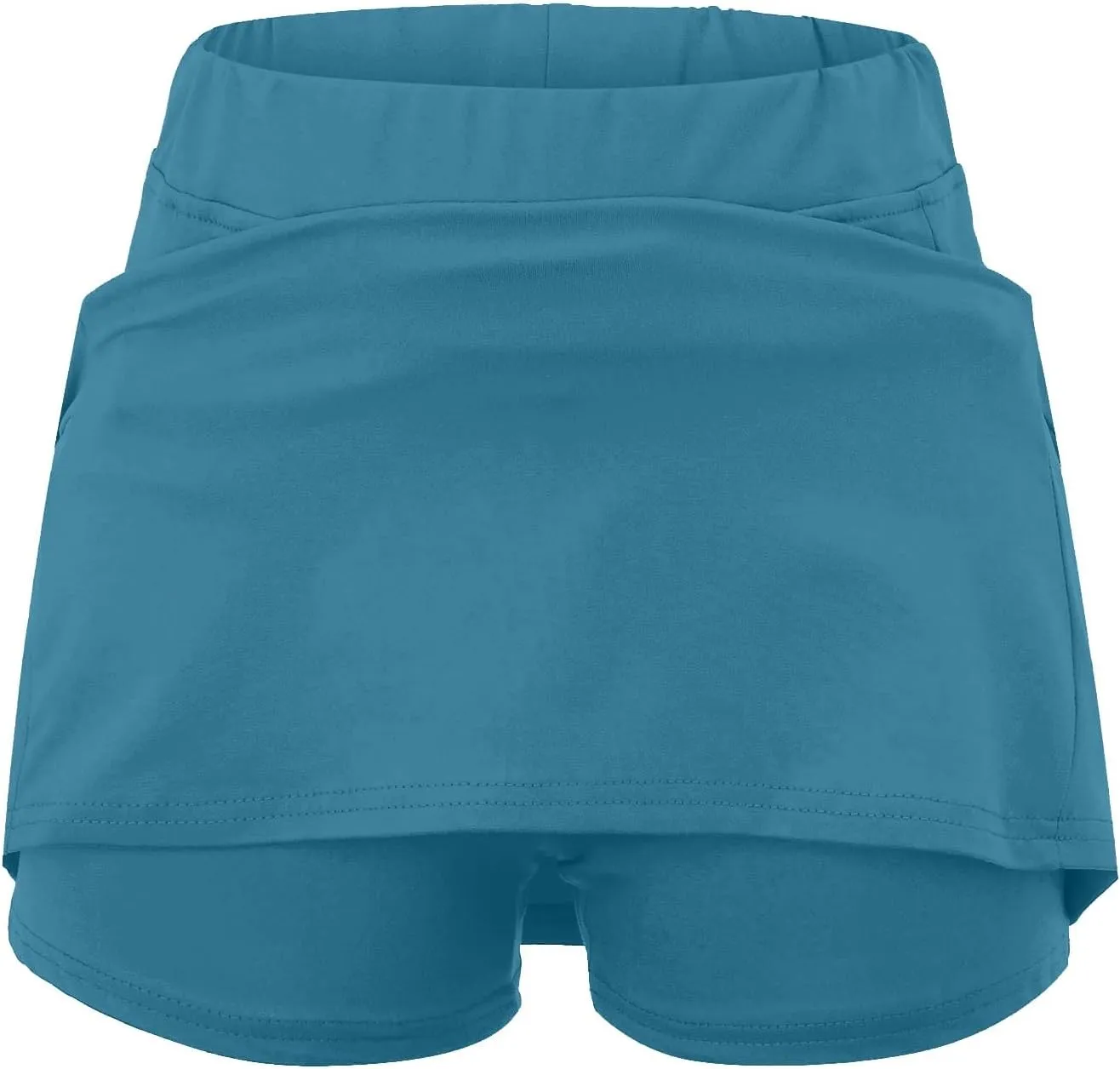 Tennis Skirts for Women Solid Mini Skirt Tummy Control Golf Skirts with Shorts Athletic Skorts Elastic Yoga Culottes