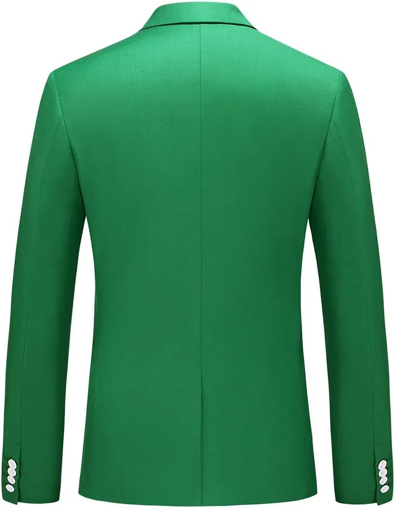 UNINUKOO Mens Suit Jacket Slim Fit Sport Coat 1 Button Notched Lapel Casual Fashion Dress Blazer for Men