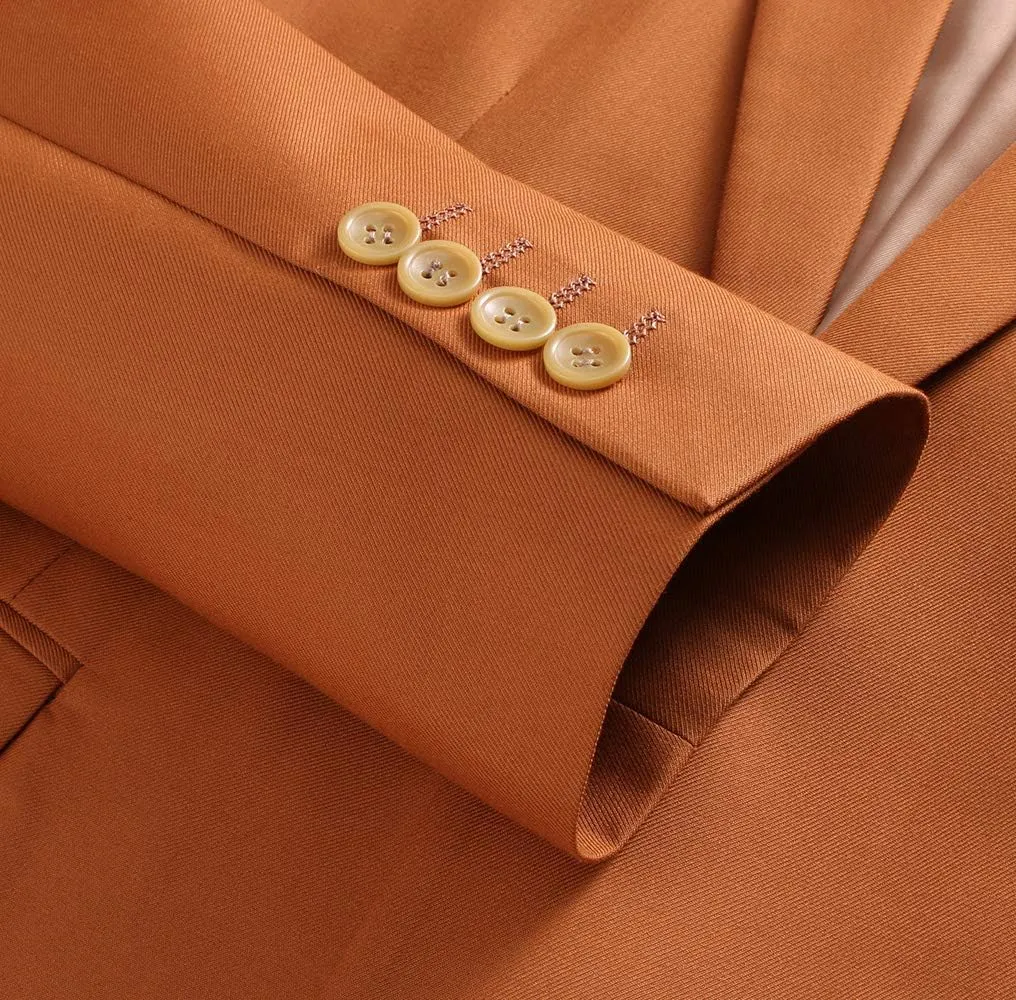 UNINUKOO Mens Suit Jacket Slim Fit Sport Coat 1 Button Notched Lapel Casual Fashion Dress Blazer for Men