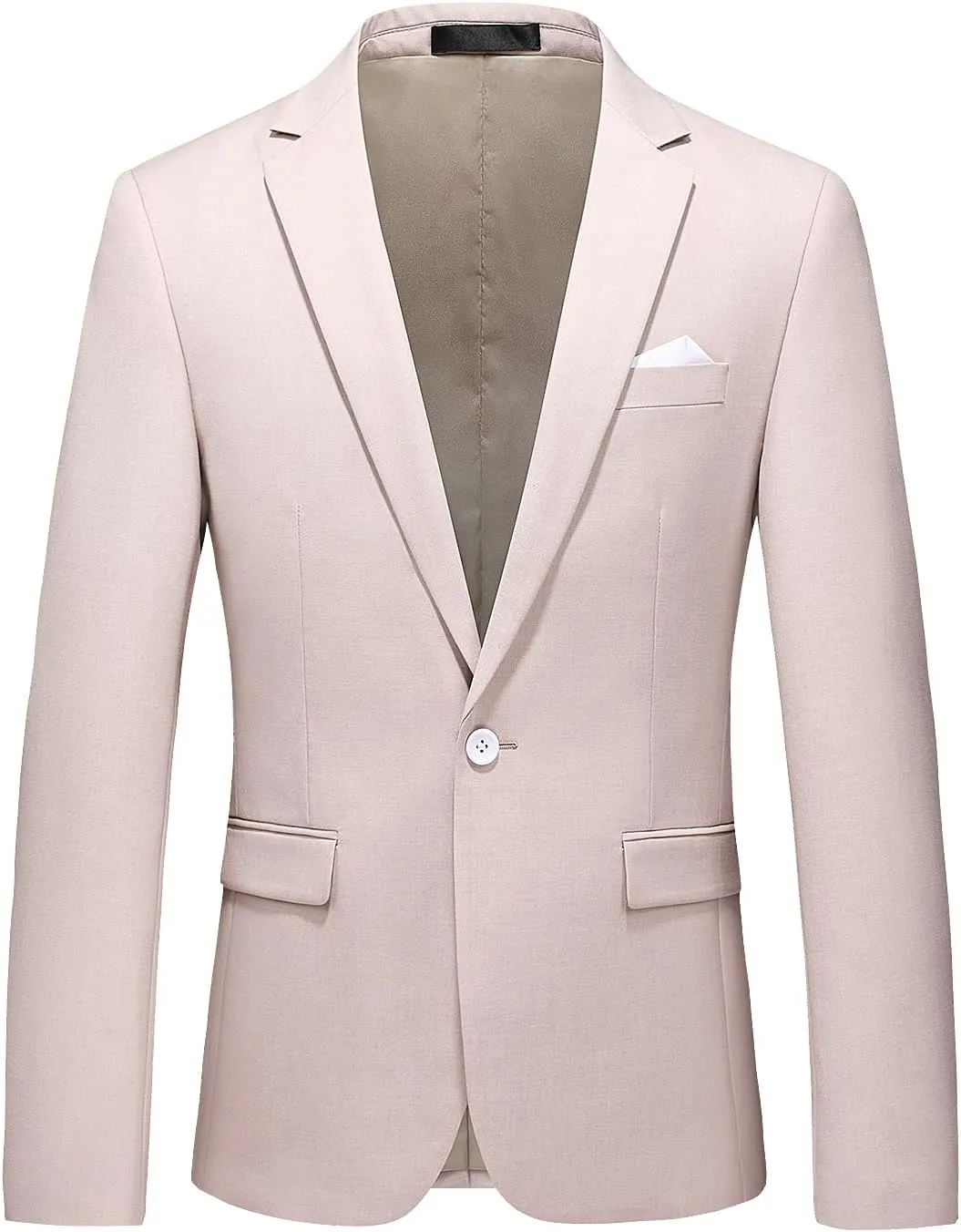 UNINUKOO Mens Suit Jacket Slim Fit Sport Coat 1 Button Notched Lapel Casual Fashion Dress Blazer for Men