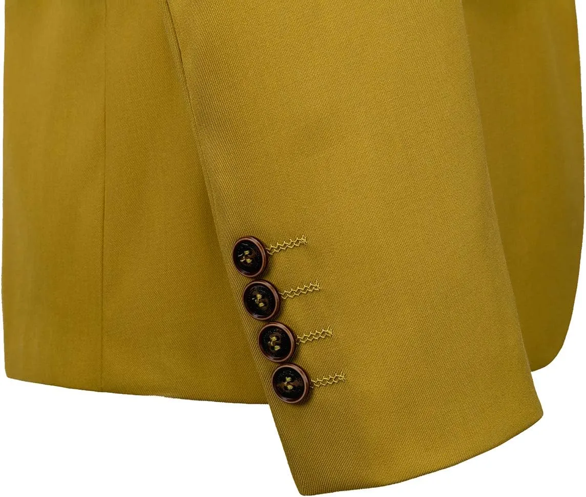 UNINUKOO Mens Suit Jacket Slim Fit Sport Coat 1 Button Notched Lapel Casual Fashion Dress Blazer for Men