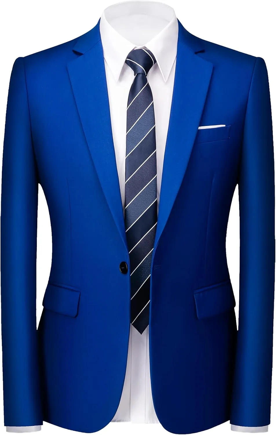 UNINUKOO Mens Suit Jacket Slim Fit Sport Coat 1 Button Notched Lapel Casual Fashion Dress Blazer for Men