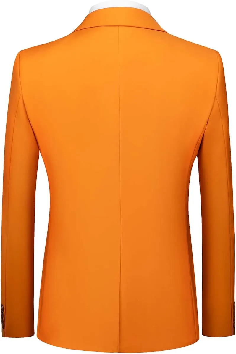 UNINUKOO Mens Suit Jacket Slim Fit Sport Coat 1 Button Notched Lapel Casual Fashion Dress Blazer for Men