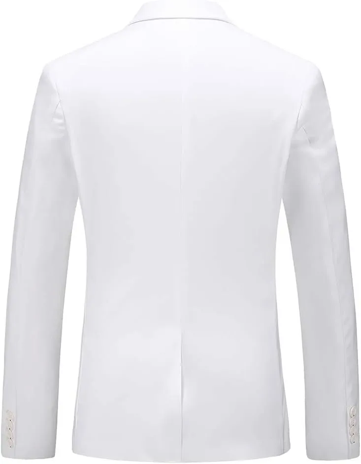 UNINUKOO Mens Suit Jacket Slim Fit Sport Coat 1 Button Notched Lapel Casual Fashion Dress Blazer for Men
