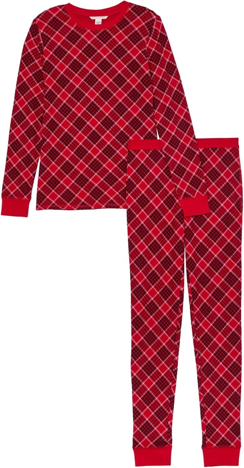 Victoria's Secret Thermal Pajama Set, Long Sleeve Shirt and Pants, Sleepwear for Women (XS-XXL)