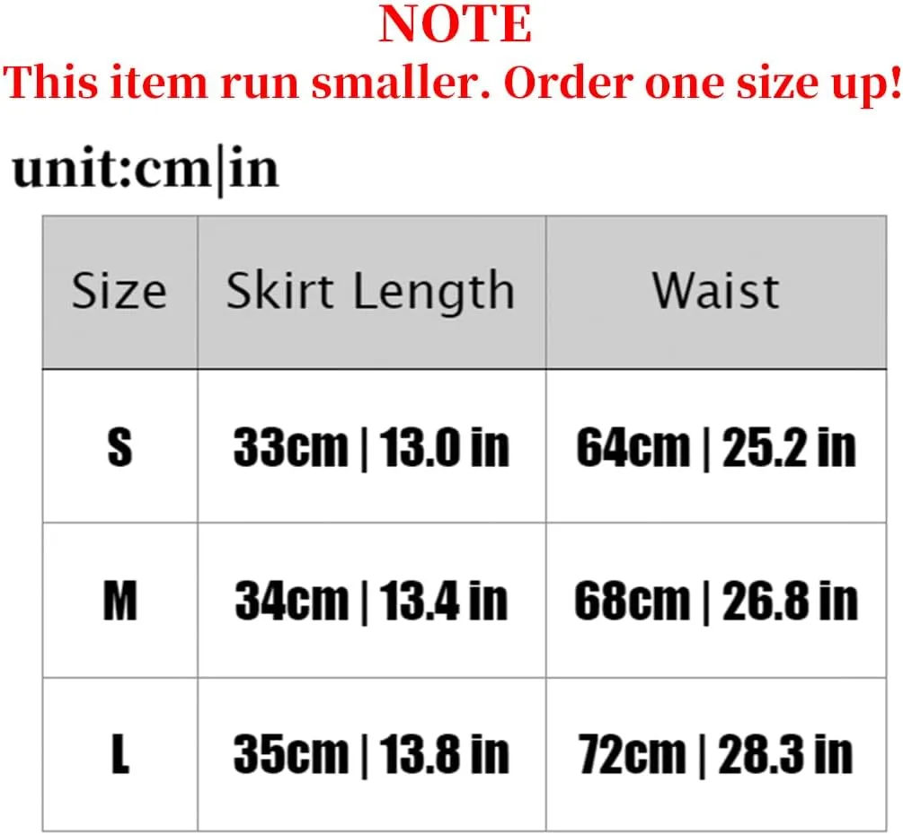 win2win Punk Goth Skirt Black Gothic Grunge Y2k Skirts for Women or Teen Girls