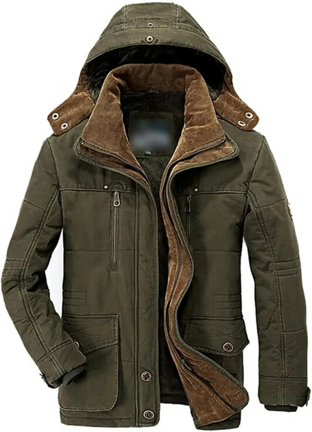 Winter Jacket Men Thicken Warm Cotton-Padded Jackets Mens Hooded Windbreaker Parkas Plus Size Coats