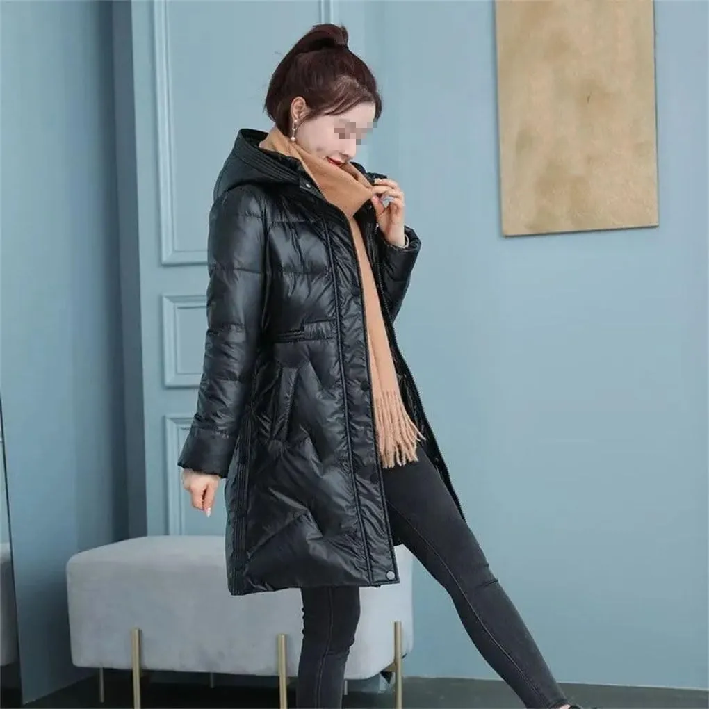 Winter Women Jacket Long Coat Hooded Parkas Cotton Padded Jacket Female Warm Waterproof Outwear Snow Coats