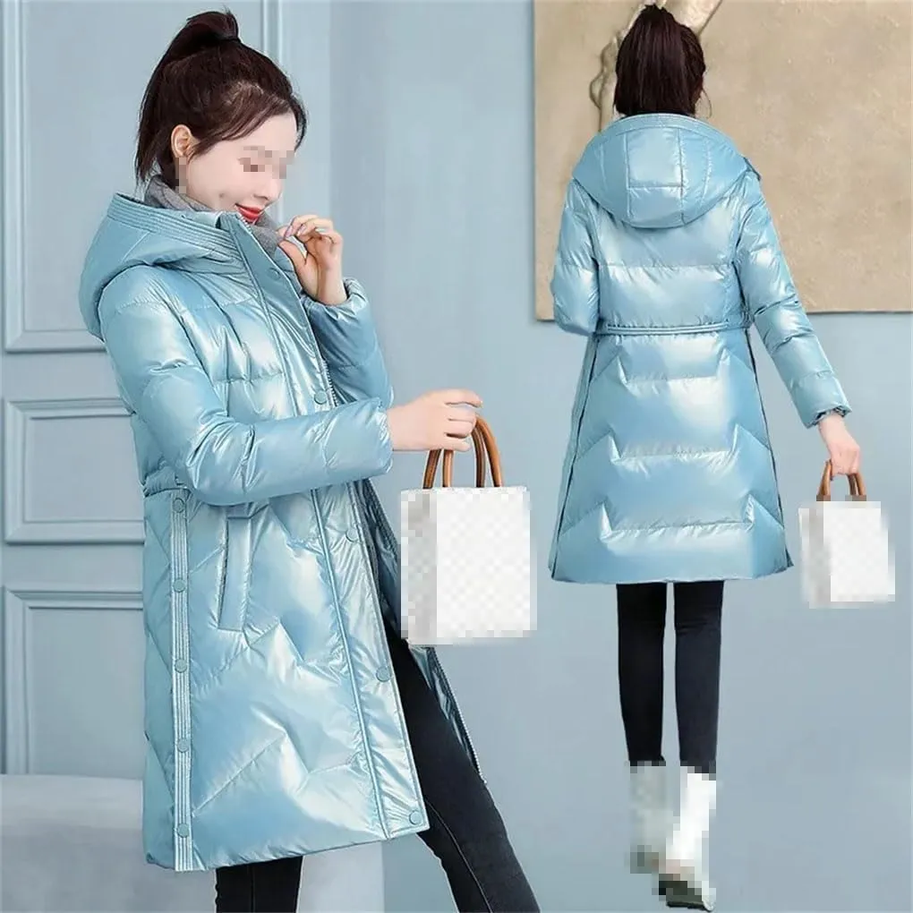 Winter Women Jacket Long Coat Hooded Parkas Cotton Padded Jacket Female Warm Waterproof Outwear Snow Coats