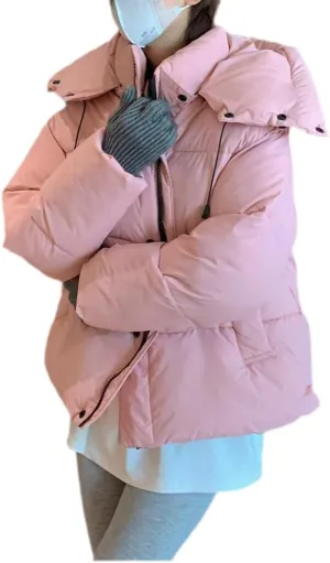 Women Overcoat Thick Down Cotton Padded Coat Female Plus Size Slim Hooded Short Parkas Woman Autumn Winter Puffer Jackets