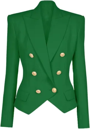 Women's Blazer Business Women Casual Long Sleeve Double Breasted Suit Jacket Office Lady Work Blazers Suit