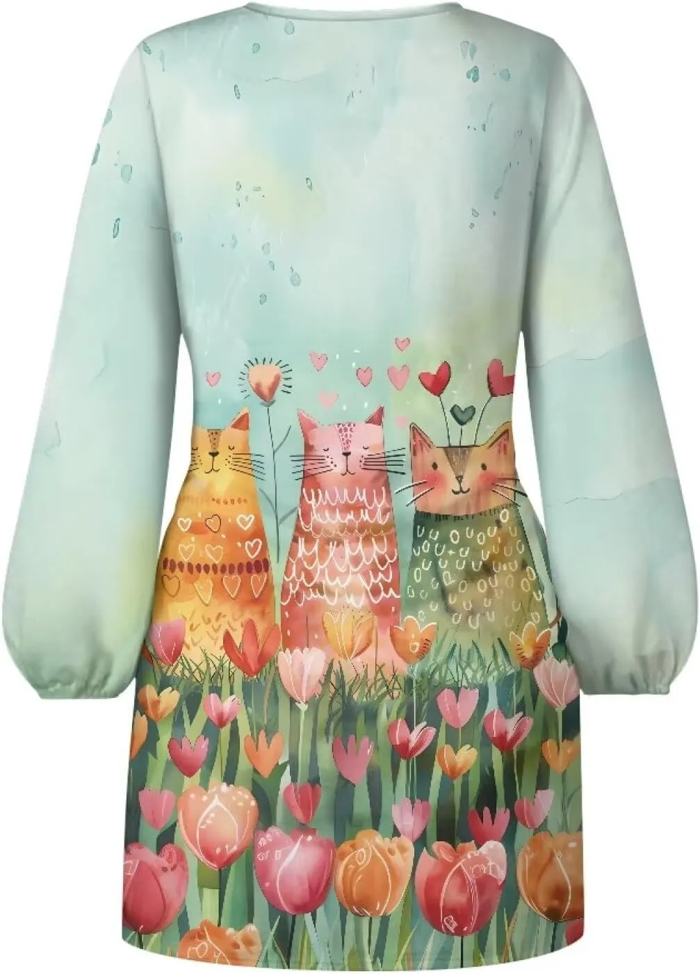 Womens Casual Dress Crewneck Long Sleeve A Line Mini Dresses Tie Waist Flowy Outfits Sexy Stylish Sundress