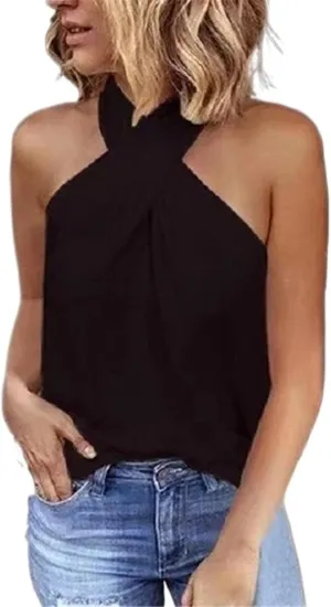 Women's Fashion Camisole Vest Pure Colour Sleeveless Tops Street Casual Slim Camisole