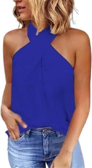 Women's Fashion Camisole Vest Pure Colour Sleeveless Tops Street Casual Slim Camisole