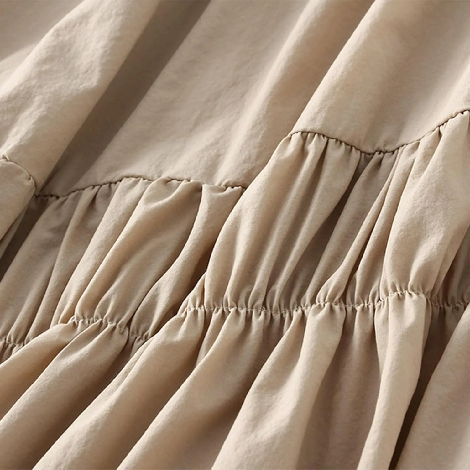 Women's High Waist Flared Skirt Casual Pleated Swing Midi Skirt Vintage Plain A-line Long Skirts with Pockets
