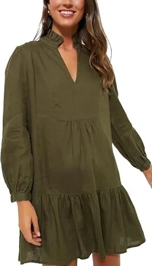Women's High Waisted Maxi Skirt, Casual Solid Ankle-Length Hippie Loose A-Line Half Dress with Pockets