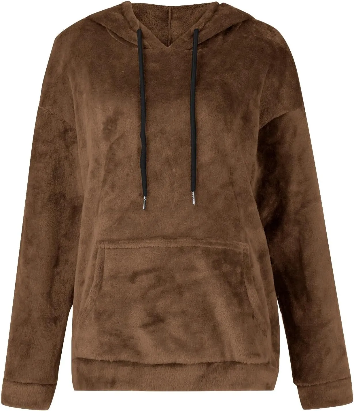Women's Hooded Sweater Oversized Hoodies 2024 Trendy Basic Solid Loose Sweatshirt Fall Clothes Pullover with