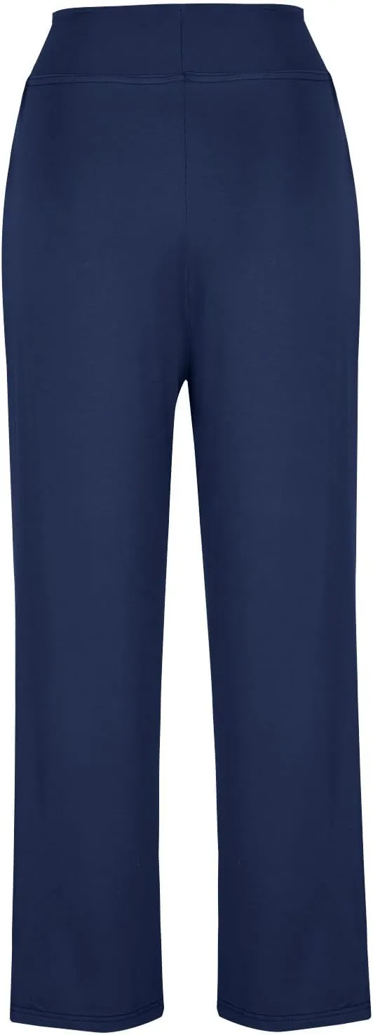 Women's Loose High Waist Wide Leg Yoga Pants Workout Leggings Casual Modal Long Trousers Gym Pants