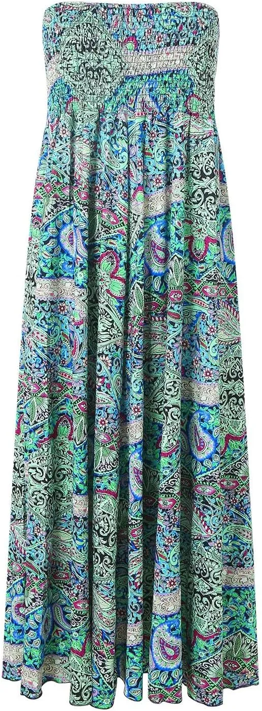 Womens Maxi Skirts Casual High Slim Waist Boho Flowy Summer Casual Elegant Beach Vacation 2025 Trendy Loose