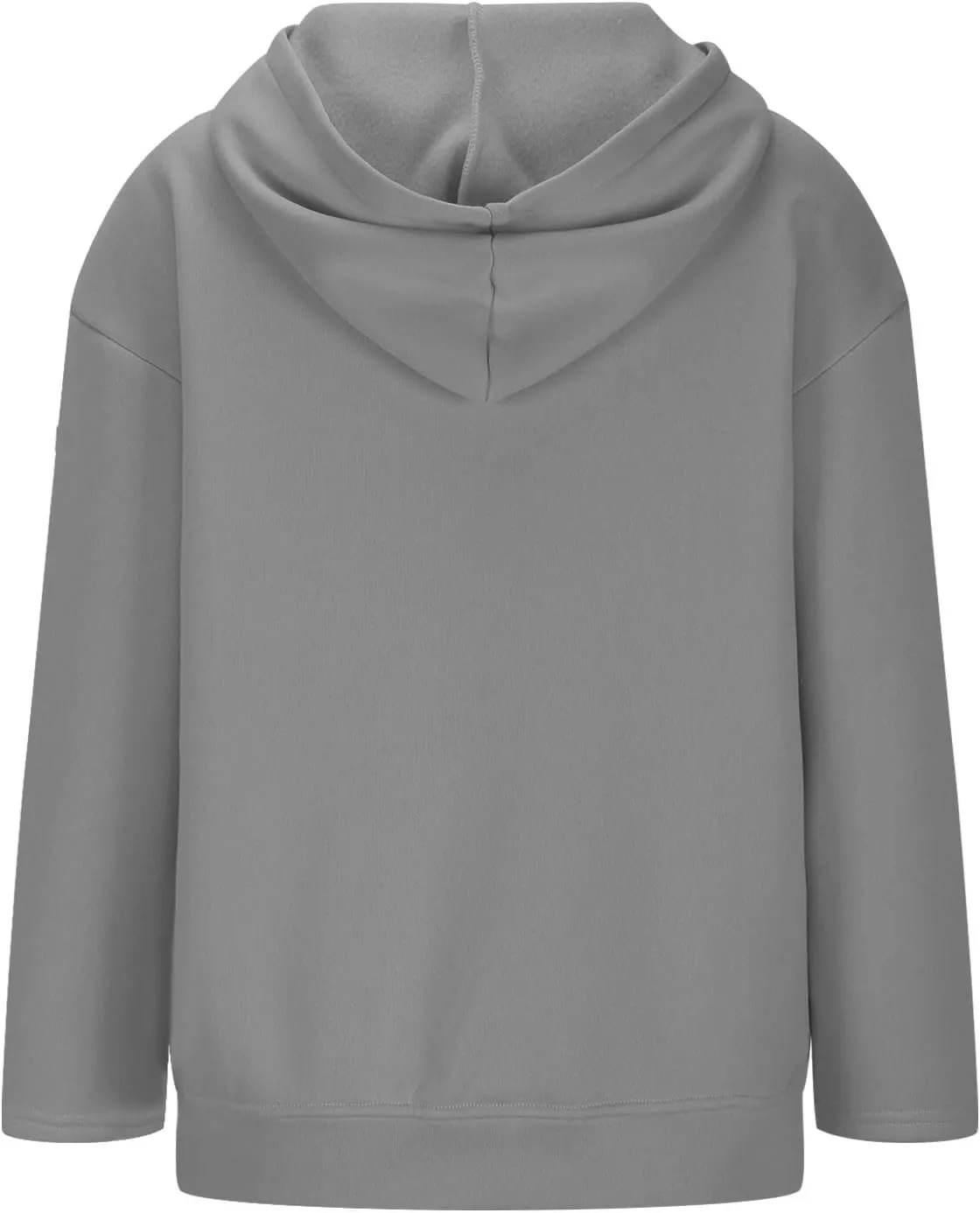 Women's Oversized Hoodies for Women Zip Up Long Sleeve Sweatshirt Casual Plain Hooded Jackets Cute Coat with Pockets