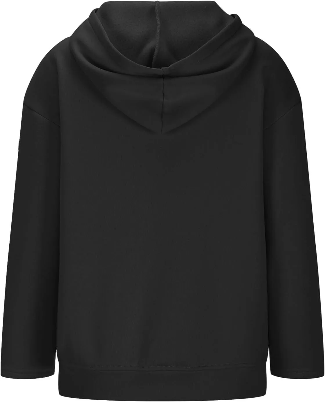 Women's Oversized Hoodies for Women Zip Up Long Sleeve Sweatshirt Casual Plain Hooded Jackets Cute Coat with Pockets