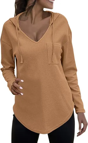Womens Oversized Hoodies Long Sleeve Sweatshirt Casual Loose Hooded Pullover 2024 Fall Trendy Outfits Fashion