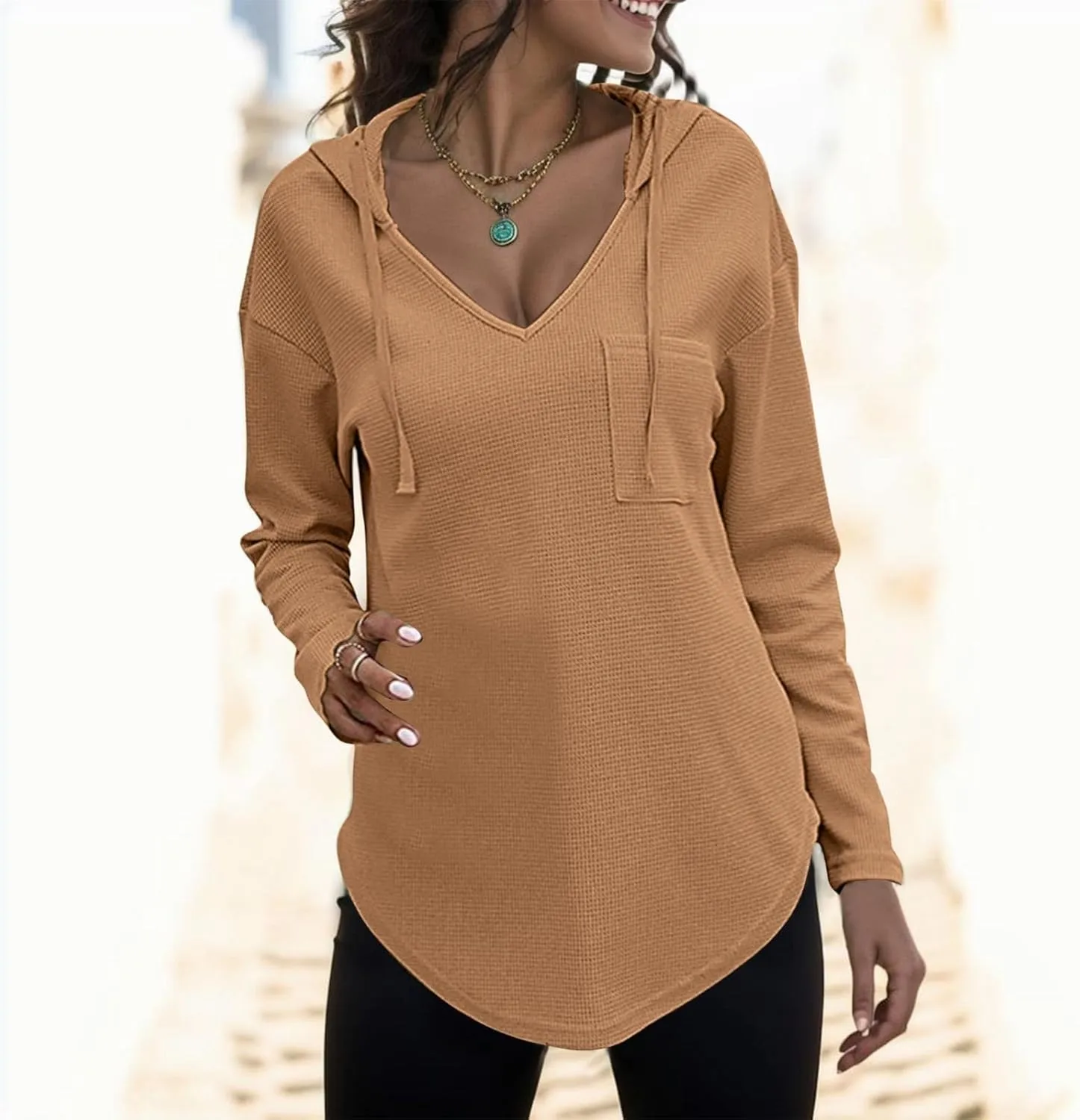 Womens Oversized Hoodies Long Sleeve Sweatshirt Casual Loose Hooded Pullover 2024 Fall Trendy Outfits Fashion