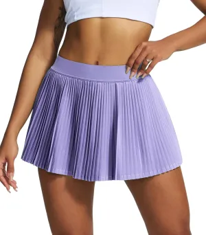 Women's Pleated Tennis Skirt with Pockets Shorts for Women High Waisted Lightweight Athletic Golf Skorts Skirts