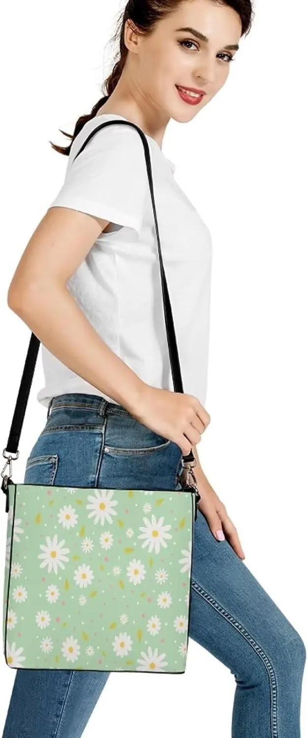 Womens Purse Tote Bags with Detachable Strap and Magnetic Snap Ladies Travel Shoulder Satchel