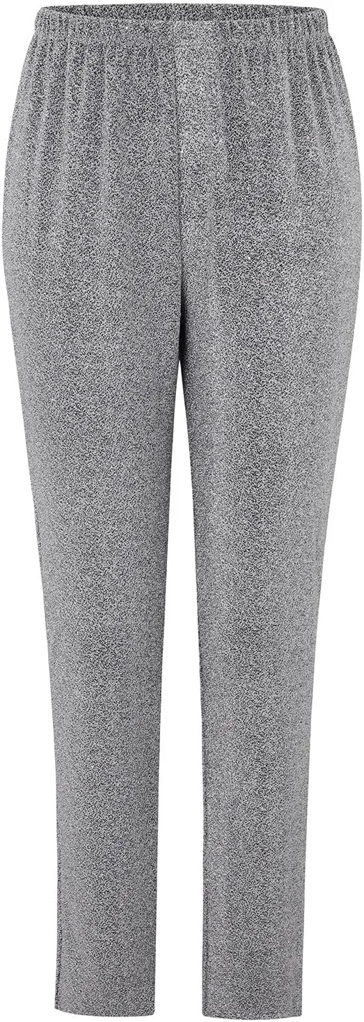 Women's Satin Pants Women's High Waisted Sequin Loose Drape Wide Leg Pants Fashion Casual Pants Clubwear Streetwear