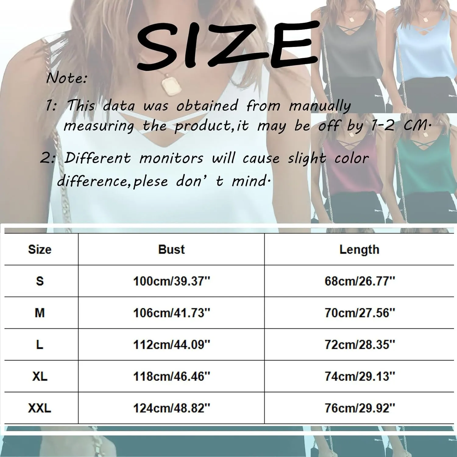 Womens Silk Satin Tank Tops V Neck Casual Solid Sexy Cami Sleeveless Camisole Blouses Summer Basic Work Shirt