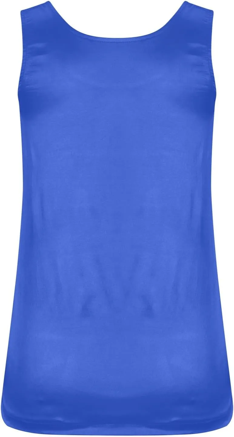 Womens Silk Satin Tank Tops V Neck Casual Solid Sexy Cami Sleeveless Camisole Blouses Summer Basic Work Vest