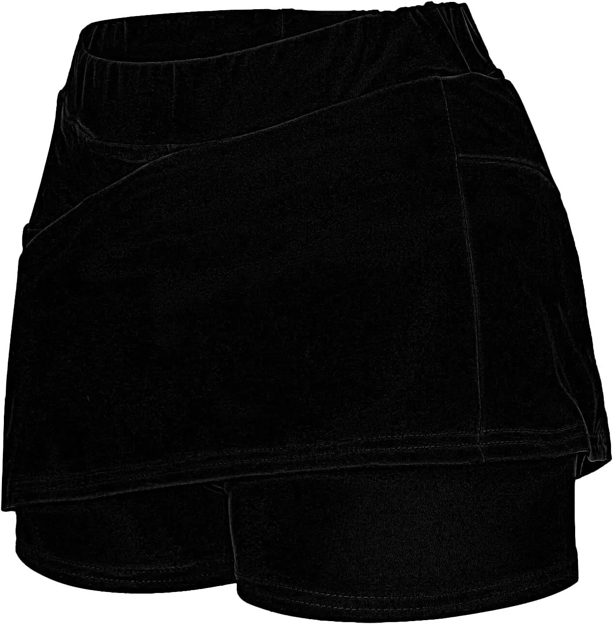 Women's Tennis Skirts Fashion Stretchy High Waist Golf Inner Shorts Sports Plus Size Solid Running Workout Athletic Skorts
