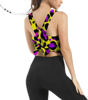 Workout Tank Tops for Women Yoga Tops Loose fit Womens Backless Sleeveless Open Back Running Muscle Tank Shirts