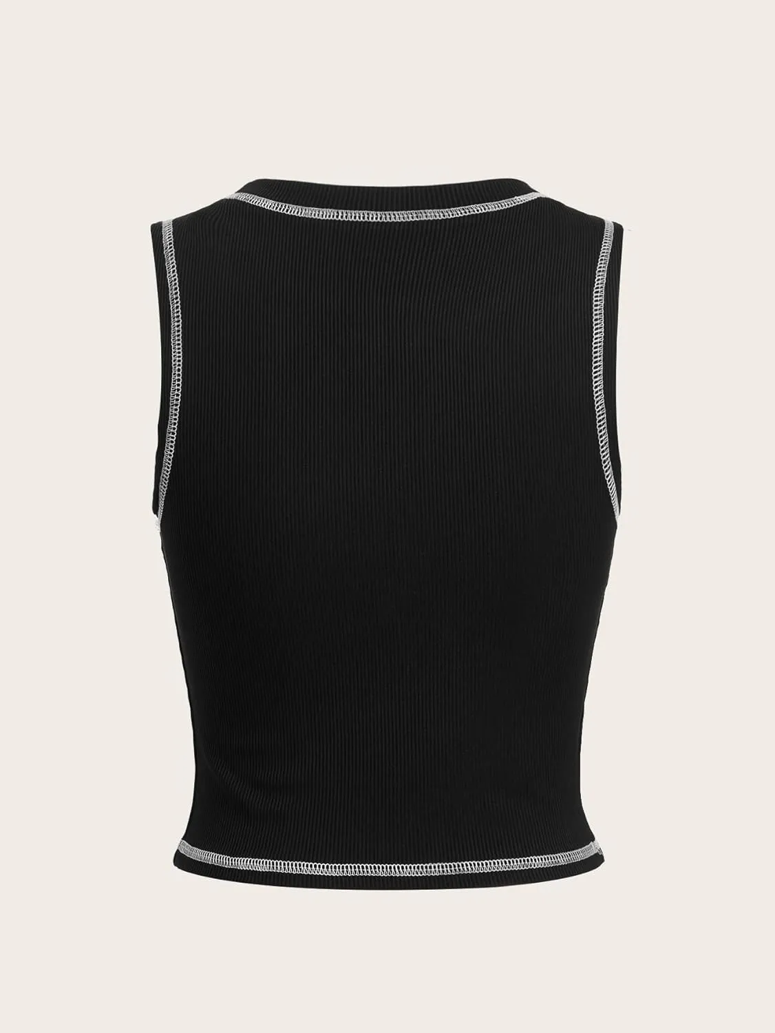 Y2k Gothic Eye Print Cropped Tank Top for Womens Summer Crewneck Sleeveless Slim Fit Crop Tops Shirts Vest