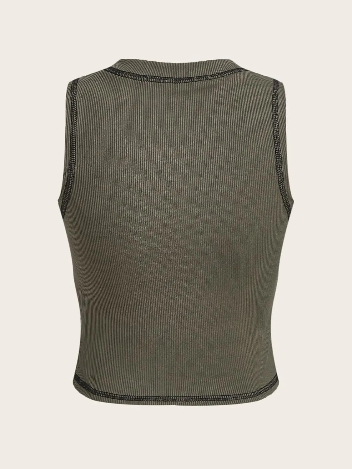 Y2k Gothic Eye Print Cropped Tank Top for Womens Summer Crewneck Sleeveless Slim Fit Crop Tops Shirts Vest