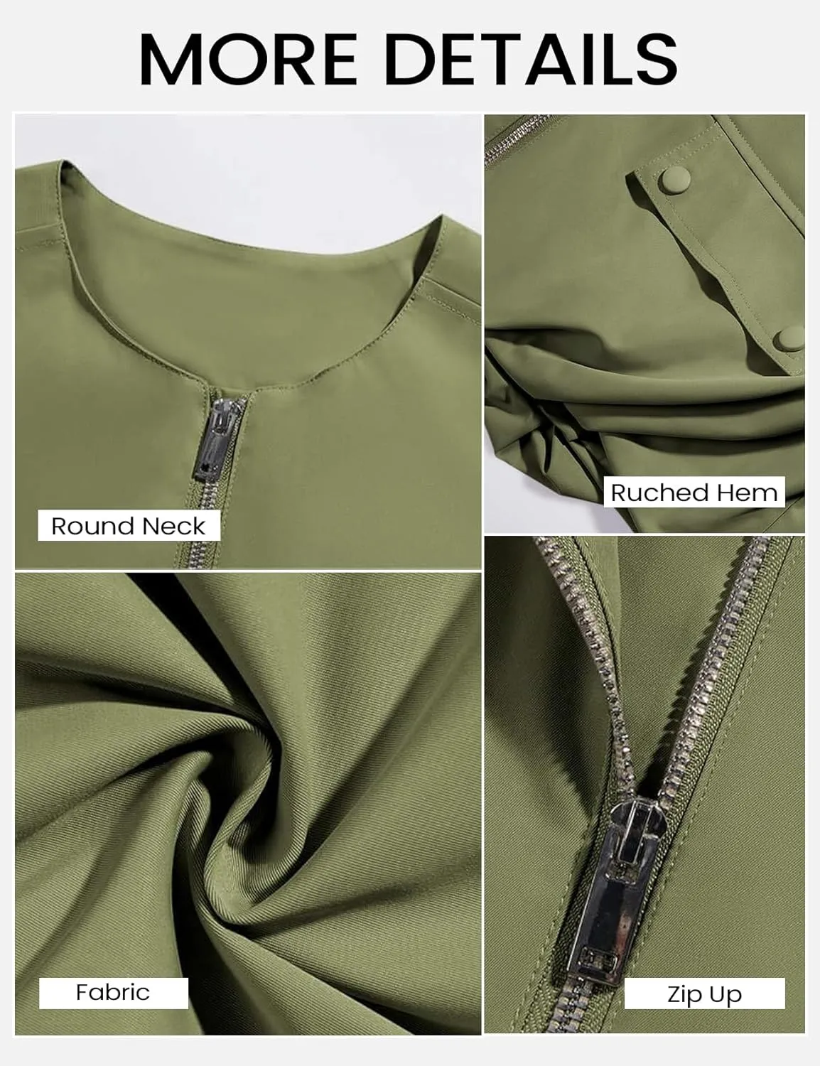 Yimoon Womens Oversized Zip Up Cargo Vest Casual Ruched Hem Sleeveless Blazer Jackets Vest Top with Pockets