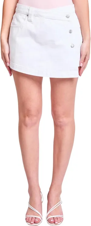 YMI Women's Denim Wrap Skort