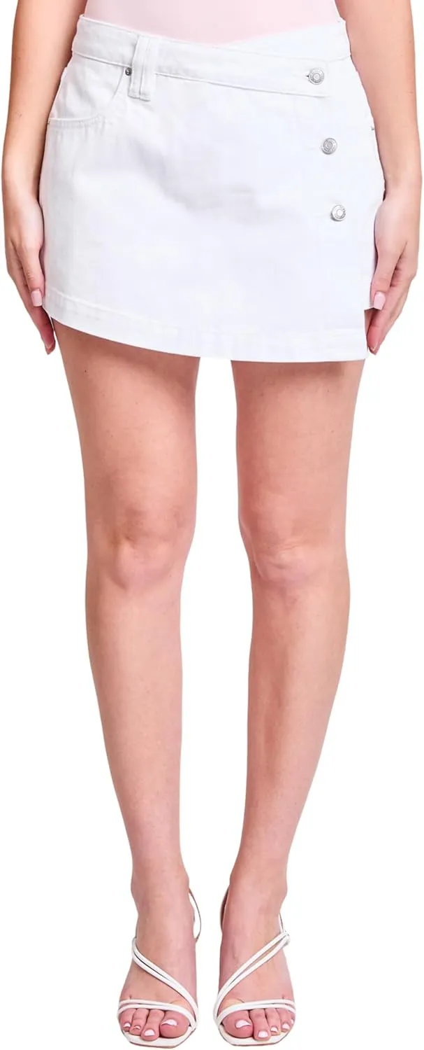 YMI Women's Denim Wrap Skort