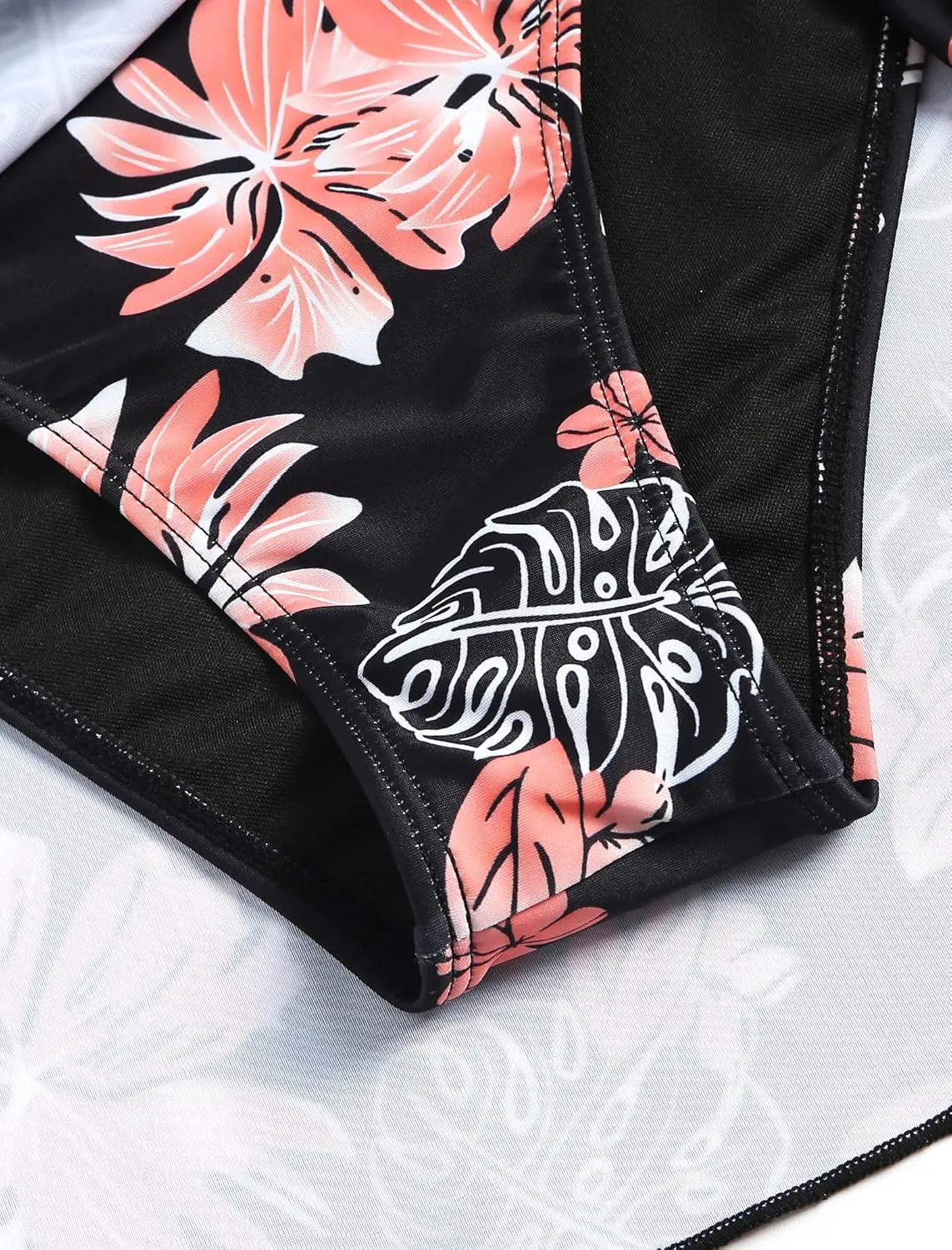 ZAFUL Women's Swim Skirt High Waisted Swimsuit Skirt Tie Knot Tummy Control Swim Skort with Built in Panty Bathing Suit Skirt
